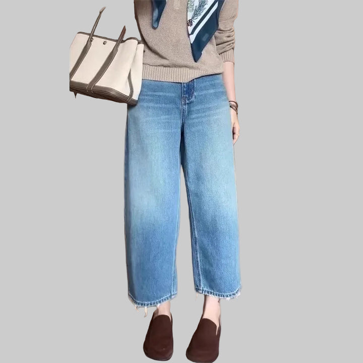 Slim Fit Pear Shape Nine-Leg Jeans