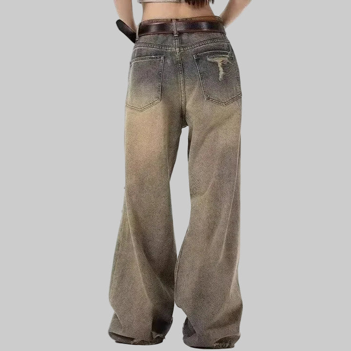 Distressed Ripped Loose Unisex Jeans