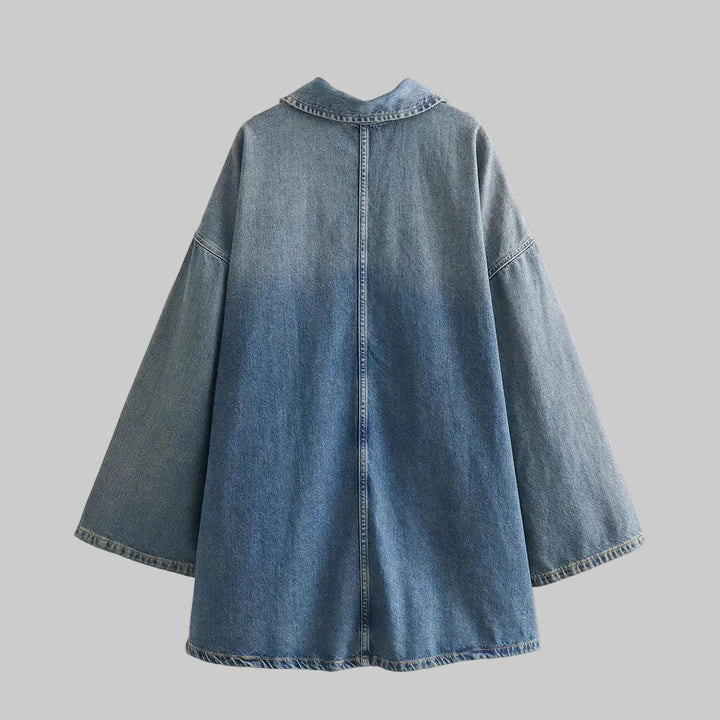 Chic Casual Loose Solid Denim Dress