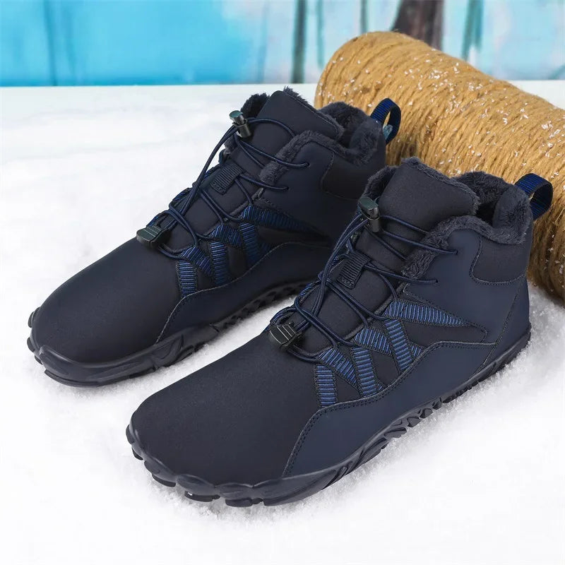 Waterproof Cotton Fleece-Lined Winter Hiking Boots