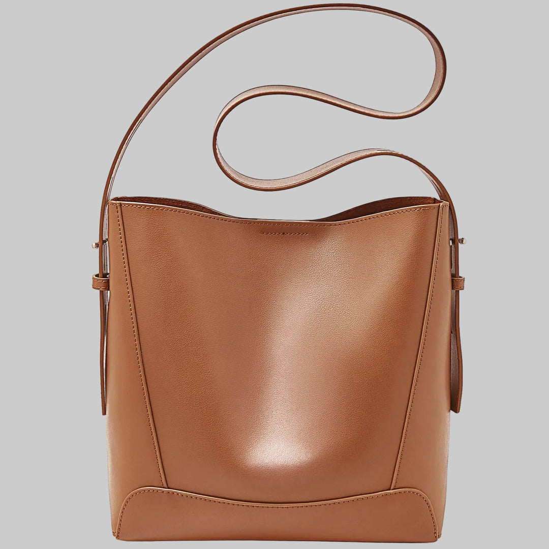 Hobo Leather Shoulder Bucket Bag