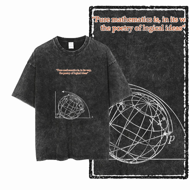 Printed Cotton Acid-Washed Graphic Unisex T-Shirt