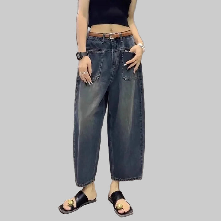 Cropped Wide-Leg Jeans