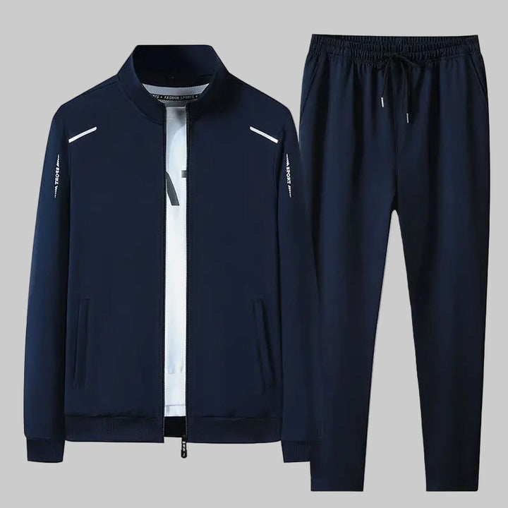 Zippered Two-Piece Sports Jacket