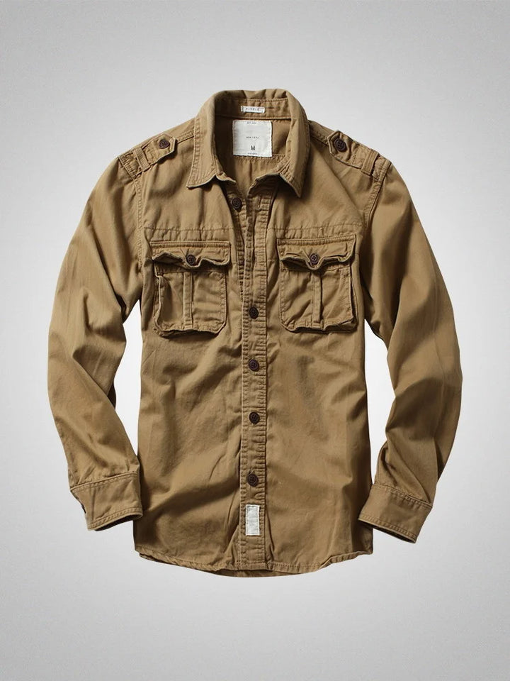 Vintage American Long Sleeve Camouflage Outdoor Shirt