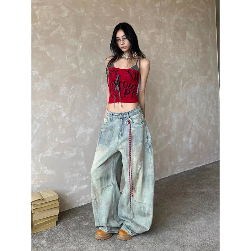 Y2K Harajuku Aesthetic Retro Denim Baggy Jeans