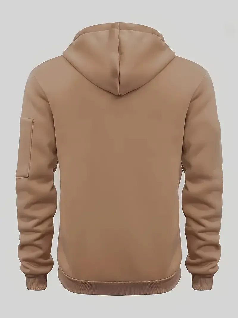 Solid color zipper hoodie Tactical Hoodies