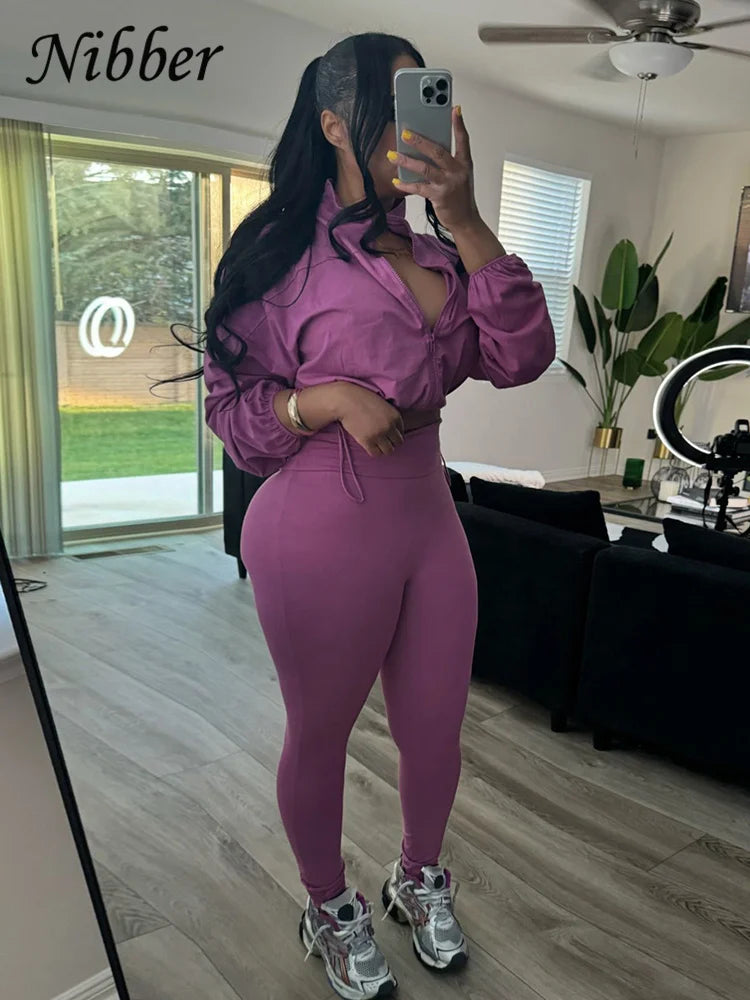 Lightweight Zip-Up Jacket and Matching Leggings