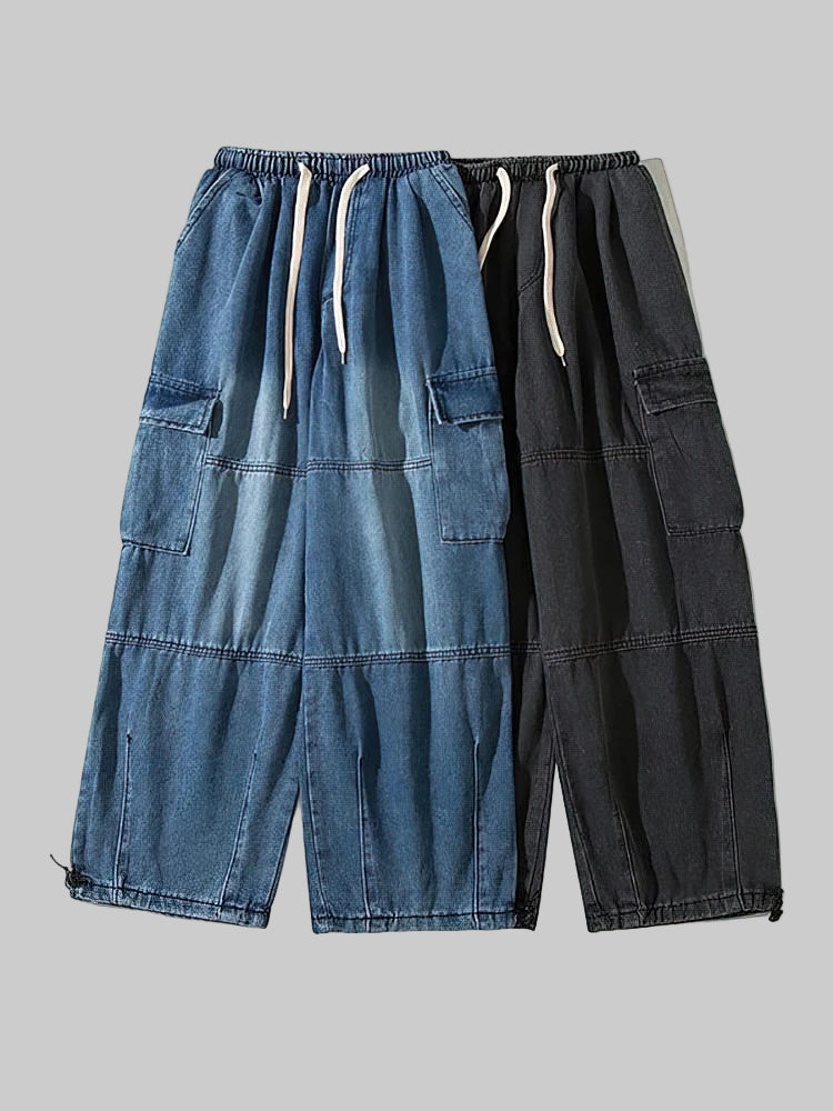 Japanese Vintage Baggy Cargo Jeans