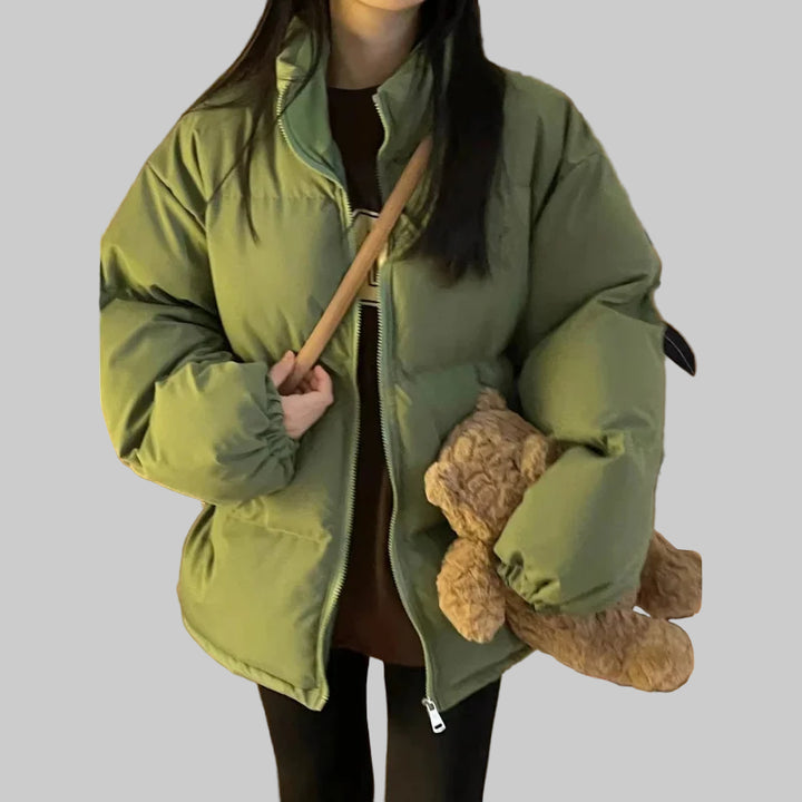 Winter Avocado Green Cotton Jacket