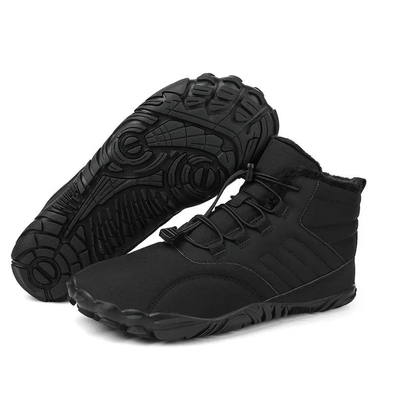 Waterproof Cotton Fleece-Lined Winter Hiking Boots