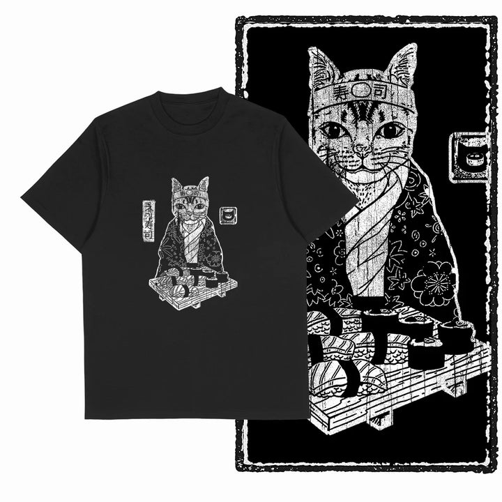 Surprise Cat Graphic T-Shirt
