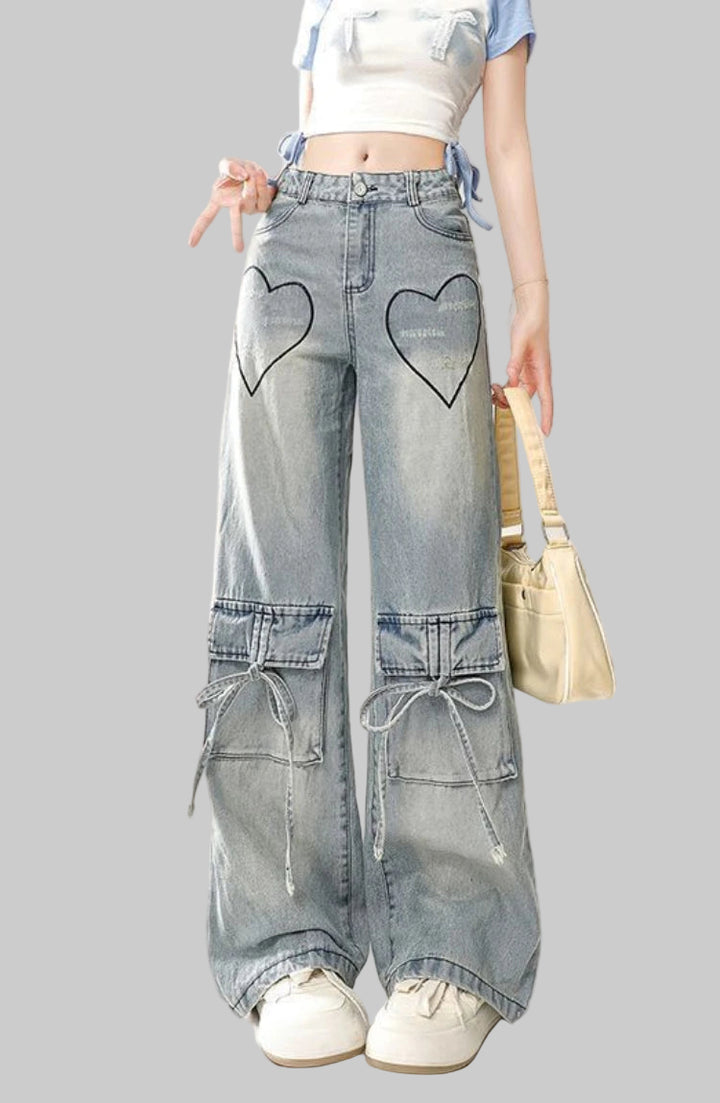 Loose Fit Cargo Jeans