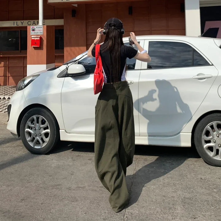 American Fashion-Inspired Wide-Leg Pants