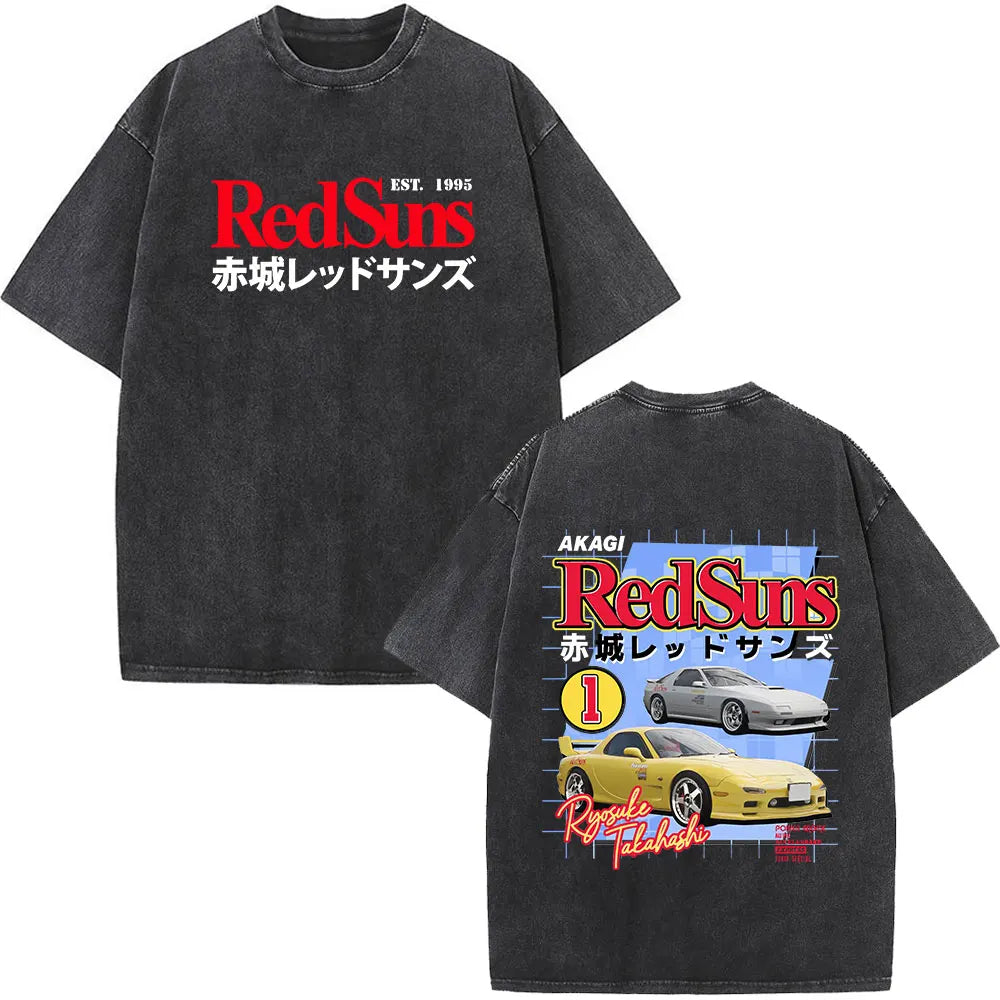 Anime Initial D Drift AE86 & JDM Vintage T-Shirt