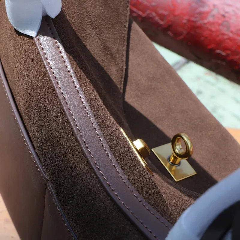 RUMEA | Cowhide Leather Rodeo Tote Bag