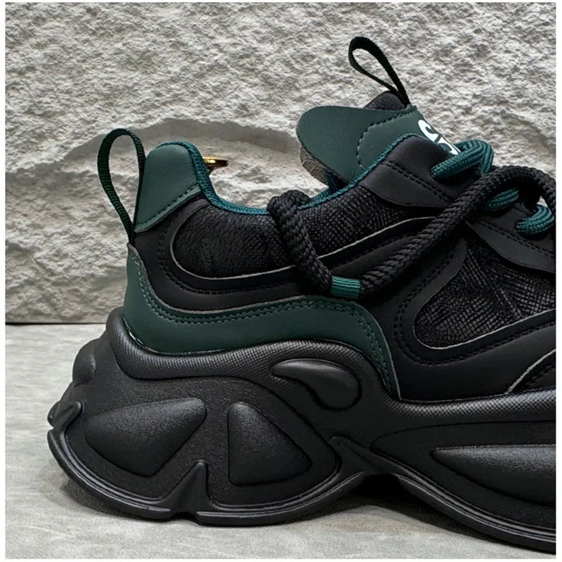 Vulcanized Breathable Chunky Running Sneakers