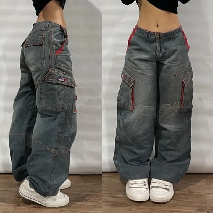 Y2K Harajuku Washed Baggy Jeans