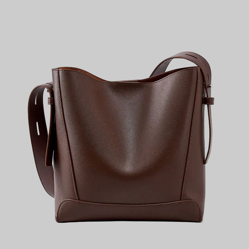 TRISHA | Luxury Cowhide Leather Shoulder Bag