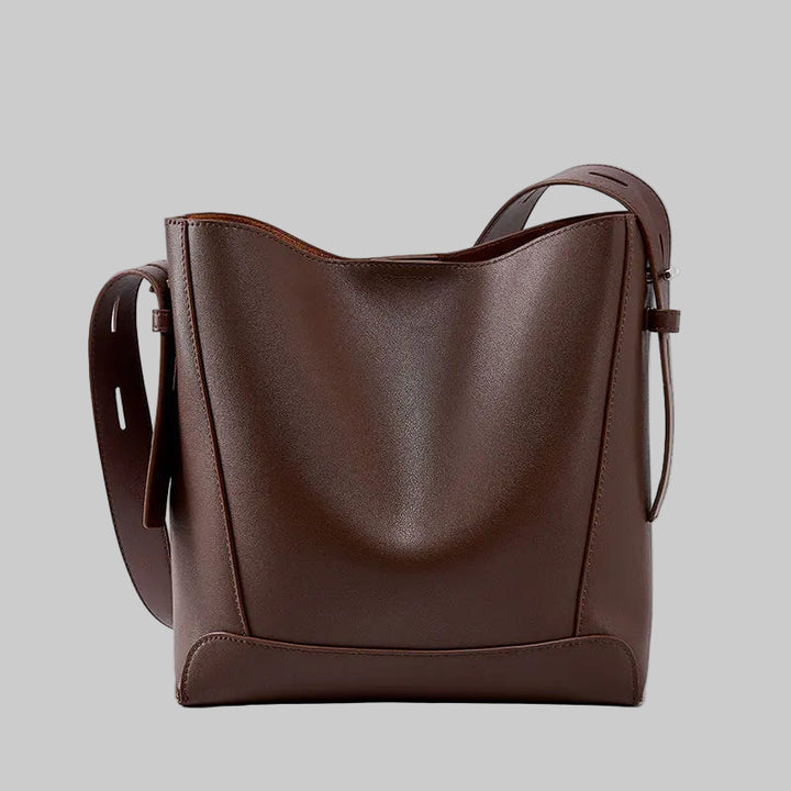 TRISHA | Luxury Cowhide Leather Shoulder Bag