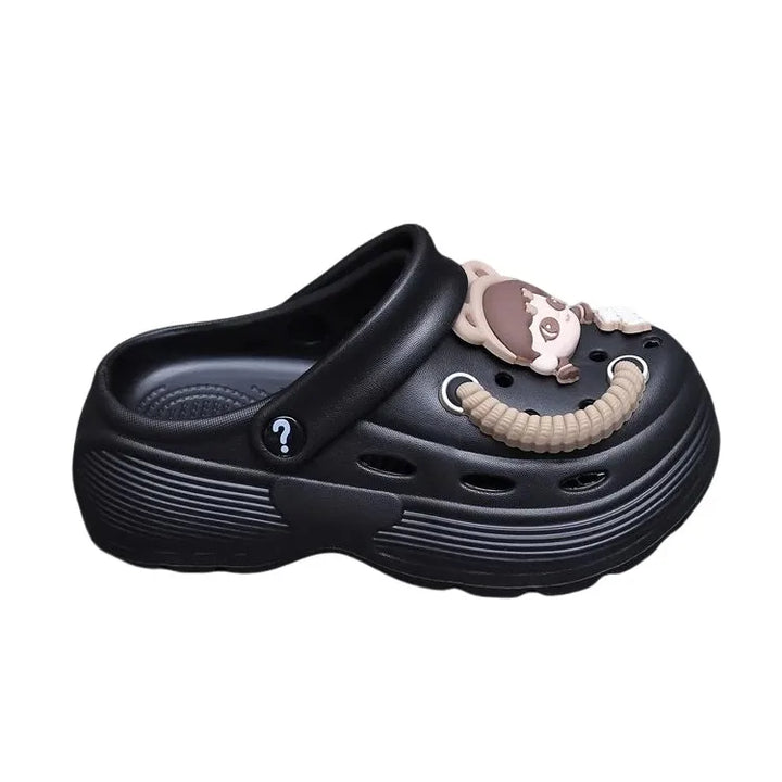 Summer Women's Cute Platform Sandals - Breathable Thick Sole Slippers for Beach
