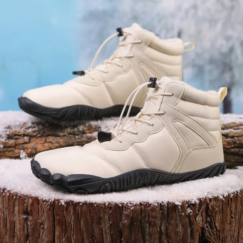 Waterproof Cotton Fleece-Lined Winter Hiking Boots
