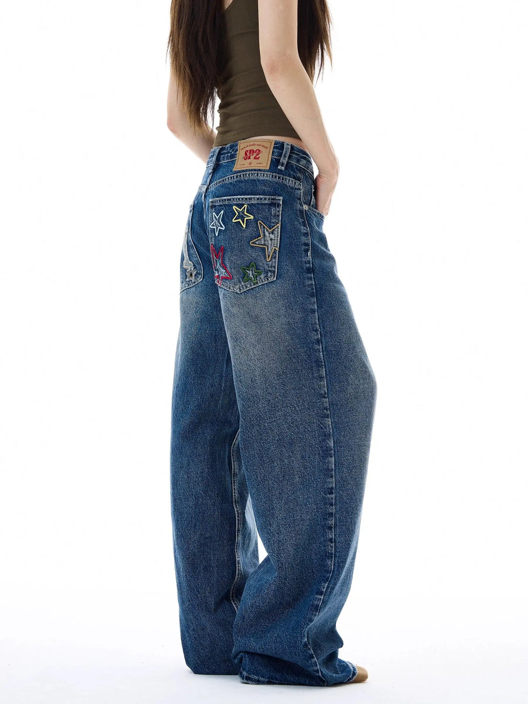 High Street Aesthetic Wide Leg Cargo Baggy Jeans