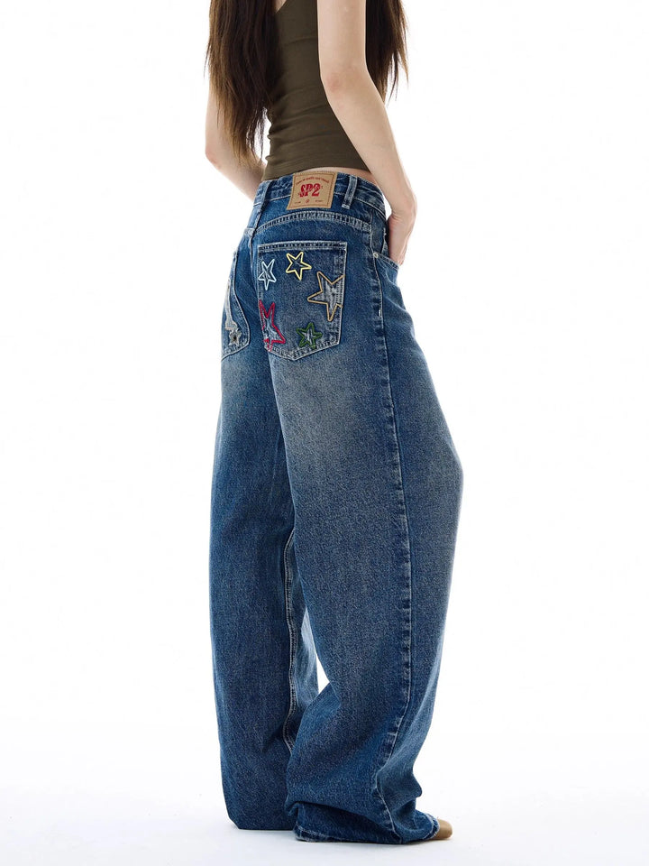 High Street Aesthetic Wide Leg Cargo Baggy Jeans