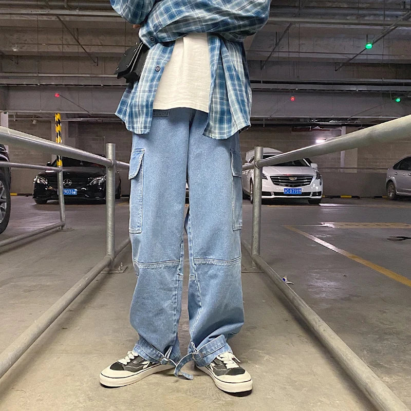 Men’s Wide-Leg Cargo Jeans