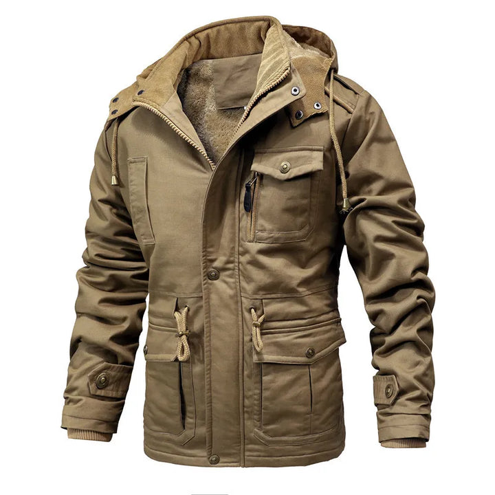Premium Cotton Fleece Hooded Parkas Jackets