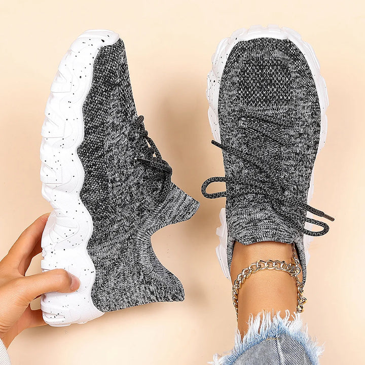 Lightweight Breathable Knit Slip-On Sneakers