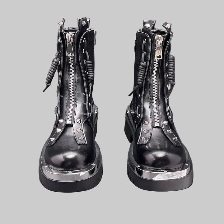 British Soft Leather Chelsea Motorcycle Boots