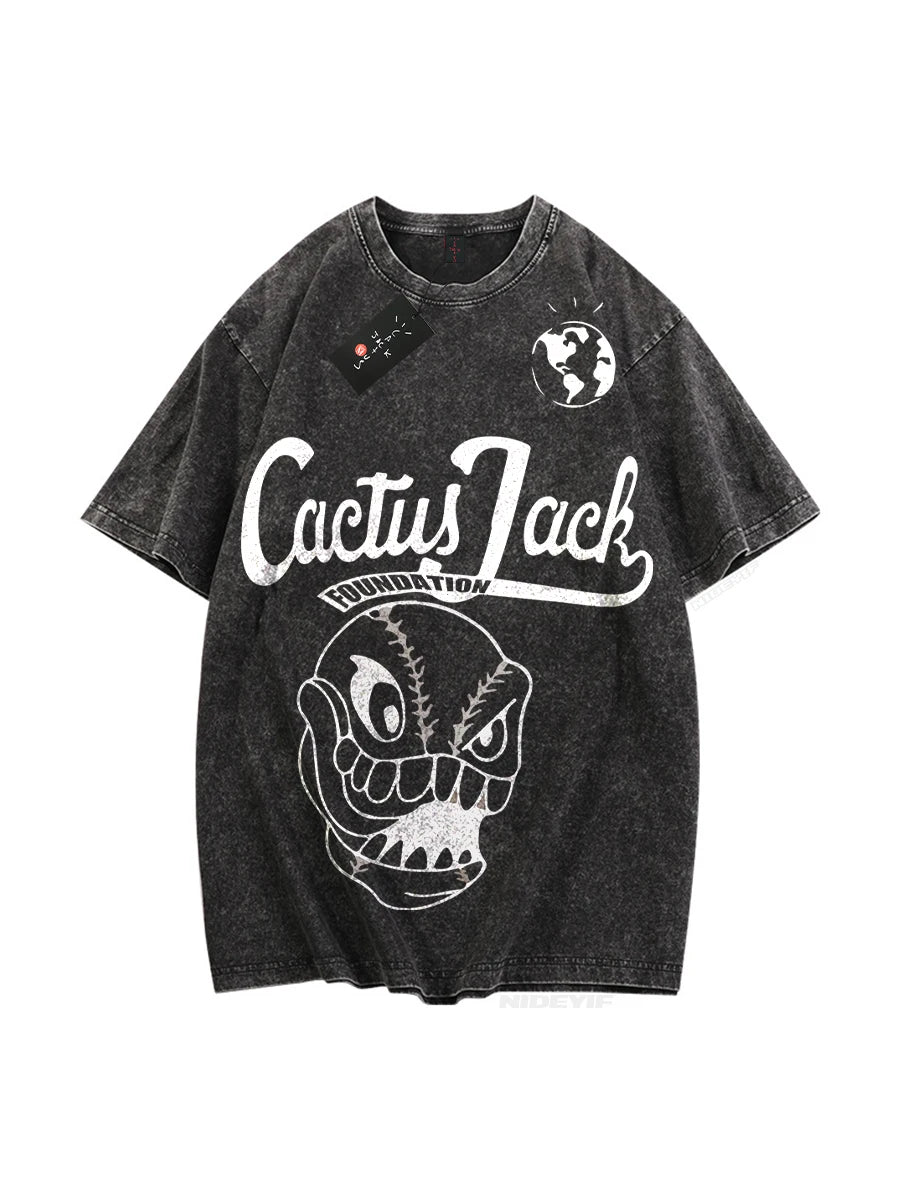 Unisex 100% Cotton Oversized Hip-Hop T-Shirt