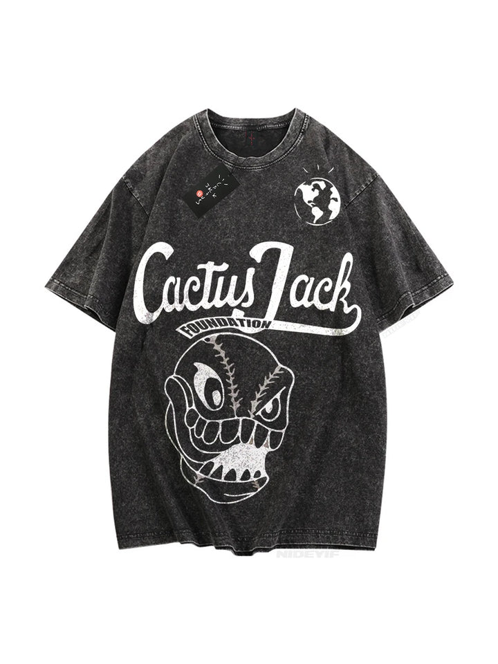 Unisex 100% Cotton Oversized Hip-Hop T-Shirt