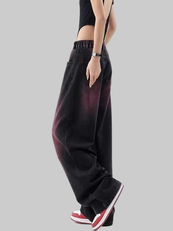 Trendy Black Gradient Jeans for Teens