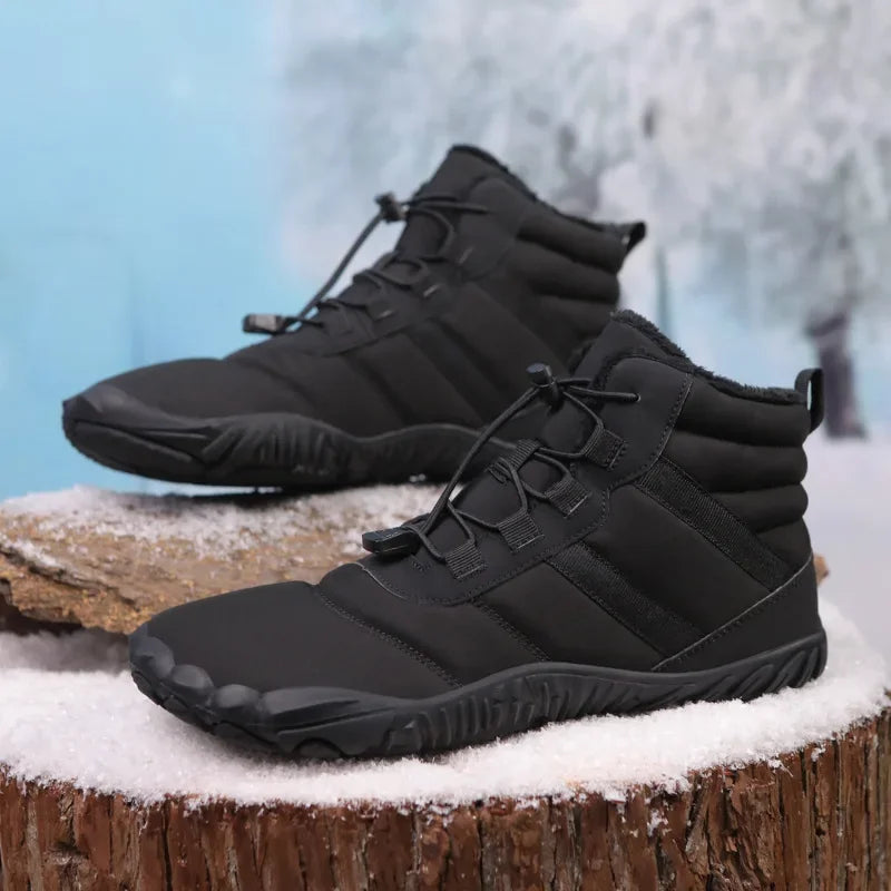 Waterproof Cotton Fleece-Lined Winter Hiking Boots