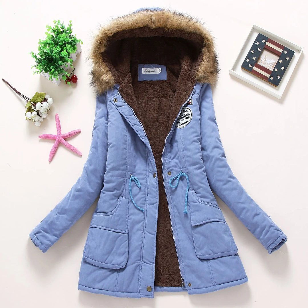 Cotton Padded Hooded Parka Jacket