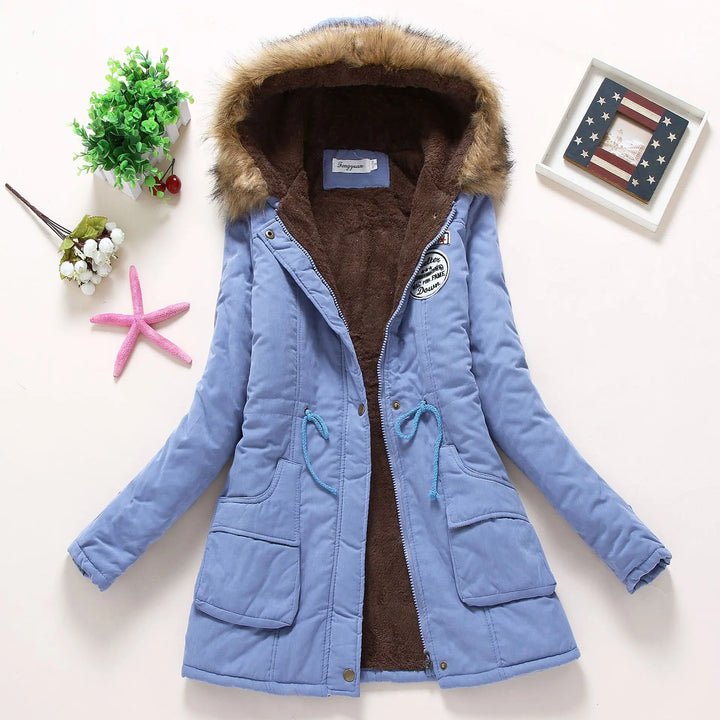 Cotton Padded Hooded Parka Jacket