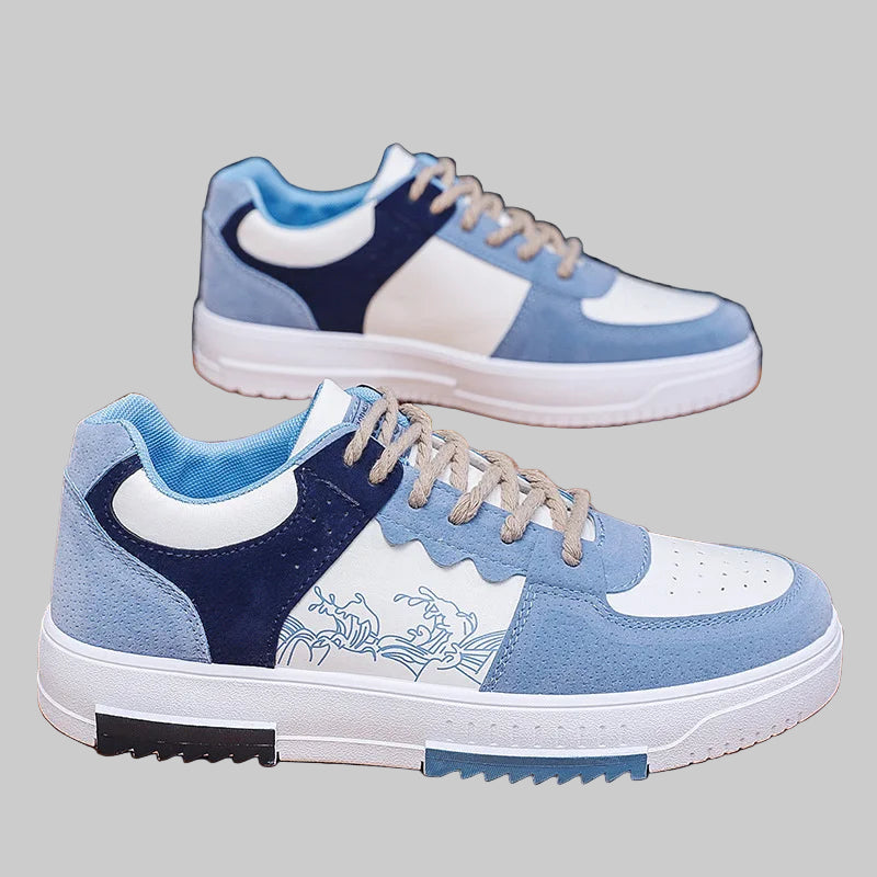 Trendy Breathable Lace-Up Sneakers