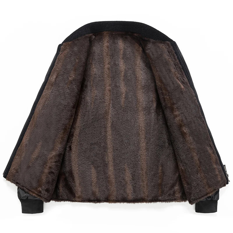 Premium Woolen detachable fur collar Trench Coat