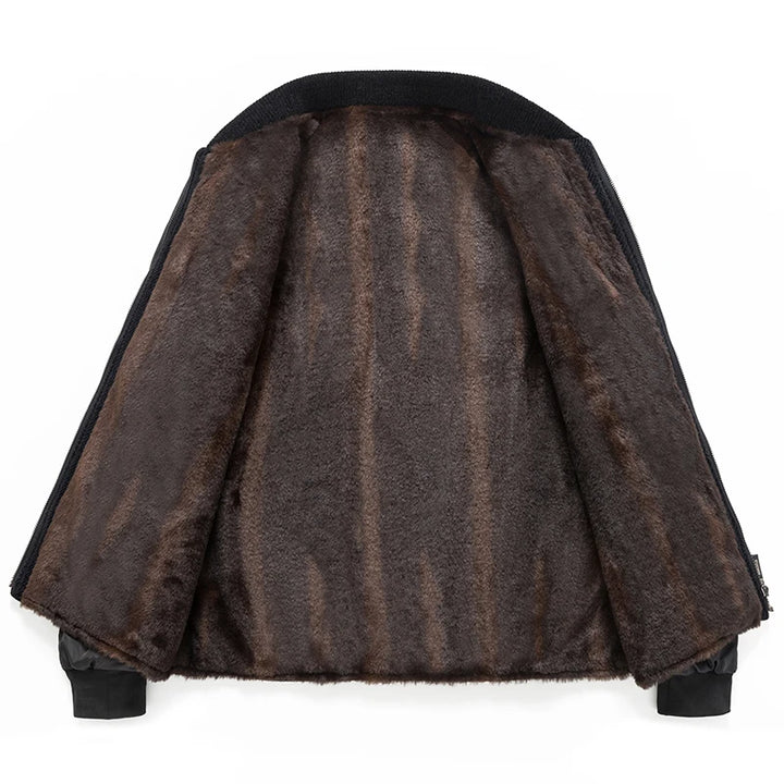 Premium Woolen detachable fur collar Trench Coat
