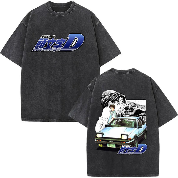 Anime Initial D Drift AE86 & JDM Vintage T-Shirt