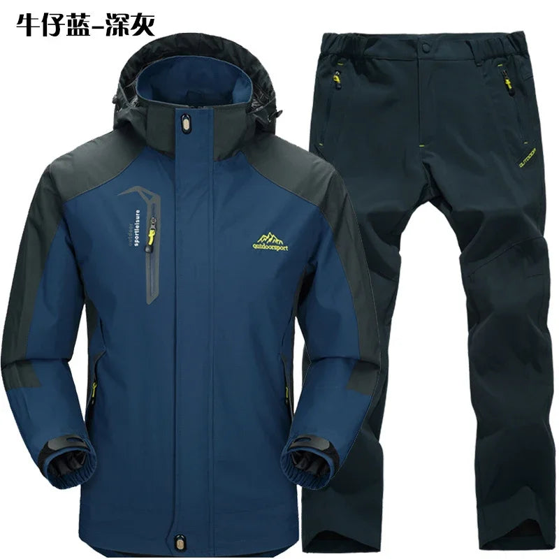 Thermal Fleece Waterproof Hooded Hiking Jackets