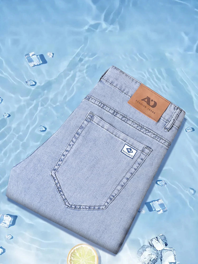 Ultra-thin breathable, straight men's jeans