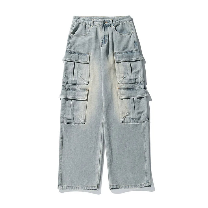 Multi pocket Hip Hop Streetwear Denim Jeans