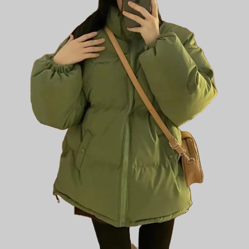 Winter Avocado Green Cotton Jacket