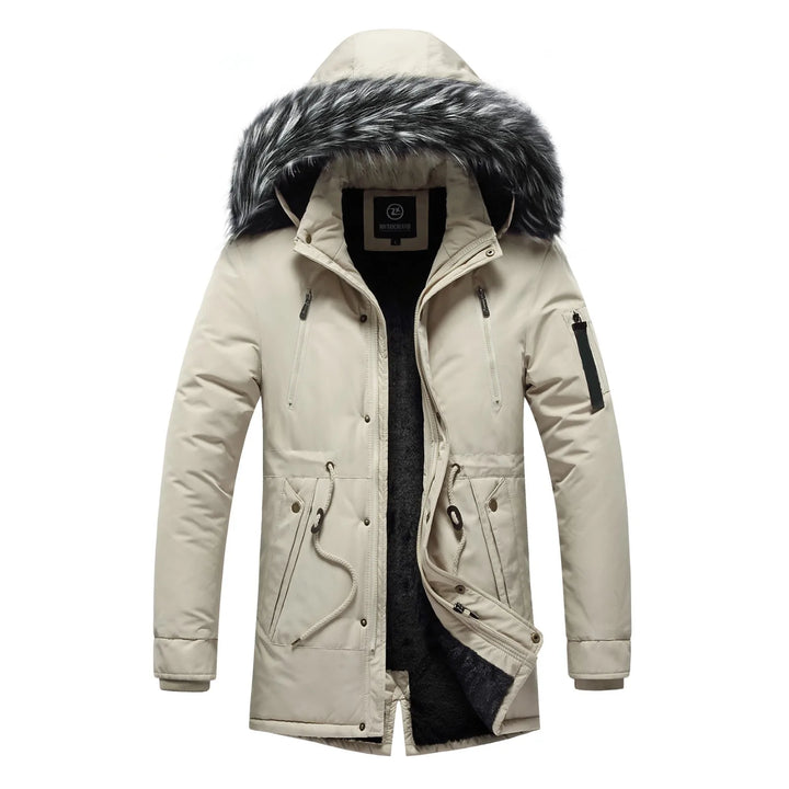 Duck Down Removable Fur Hood Winter Jacket