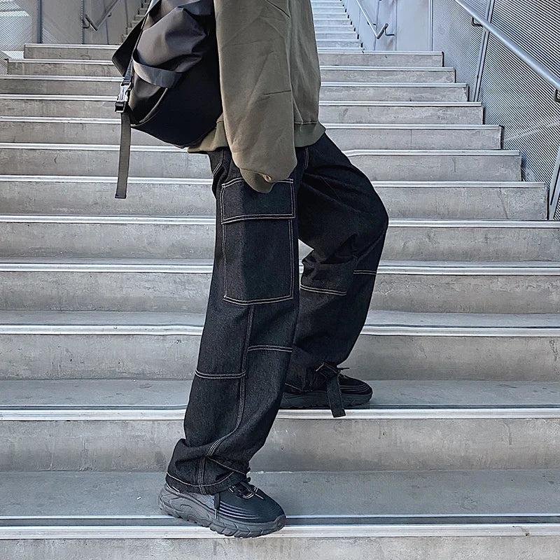 Men’s Wide-Leg Cargo Jeans