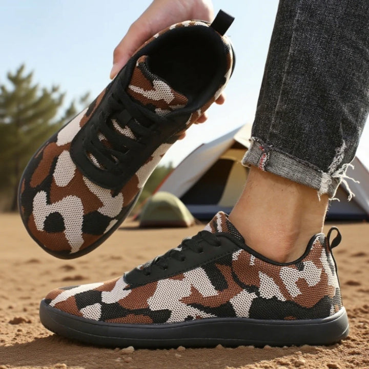 Minimalist  Camouflage Wide Toe Breathable Sneakers