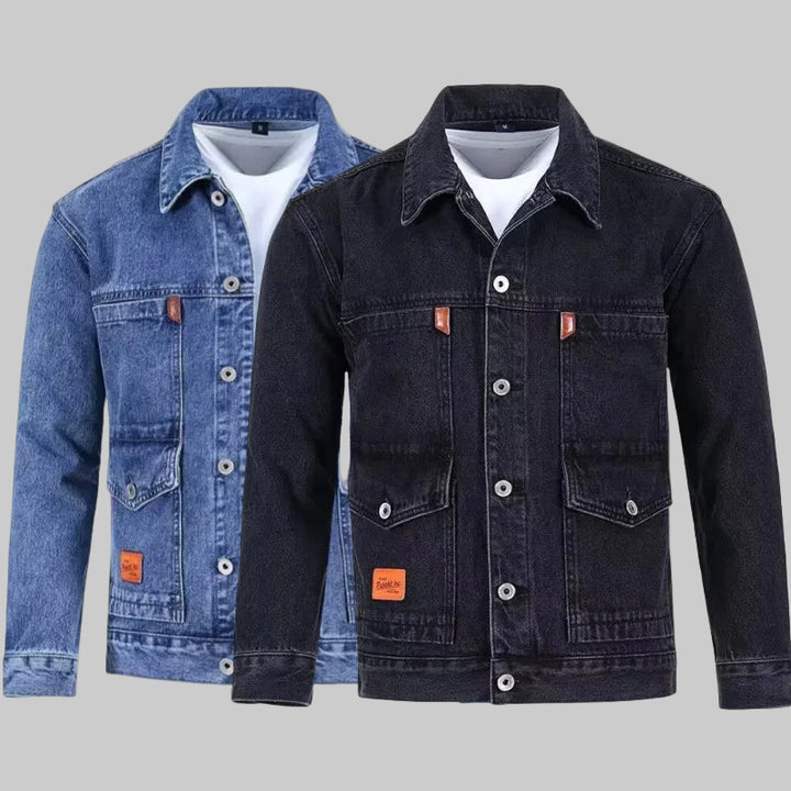 Loose American Denim Workwear Jacket